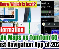 Best Car GPS Navigation 2024 Google Maps vs TomTom GO | Best Navigation App of 2024