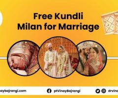 Free Kundli Milan for Marriage