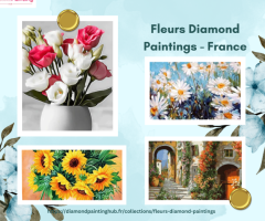 Buy Flowers Diamond Paintings in France